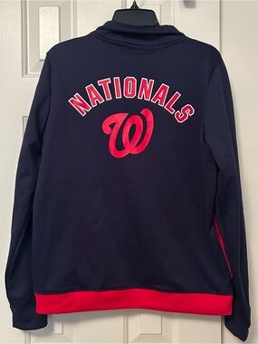 Victoria's Secret Pink Fleece Jacket Washington Nationals Baseball Size Large